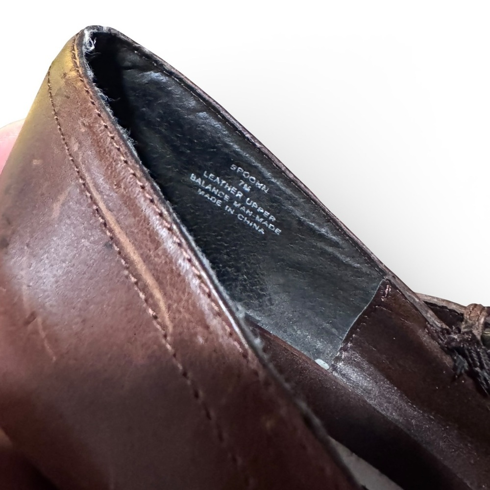 Vintage Steve Madden Brown Leather Mary Jane Pumps with Straps - Picture 6 of 7